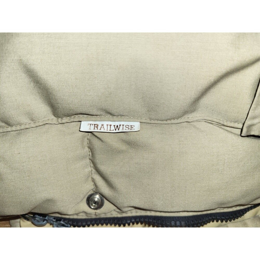 Vintage 70s Trailwise Berkeley Goose Down Puffer Jacket Tan - Picture 8 of 13